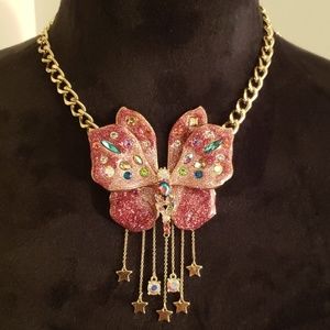 Betsey Johnson Butterfly Pendent Necklace